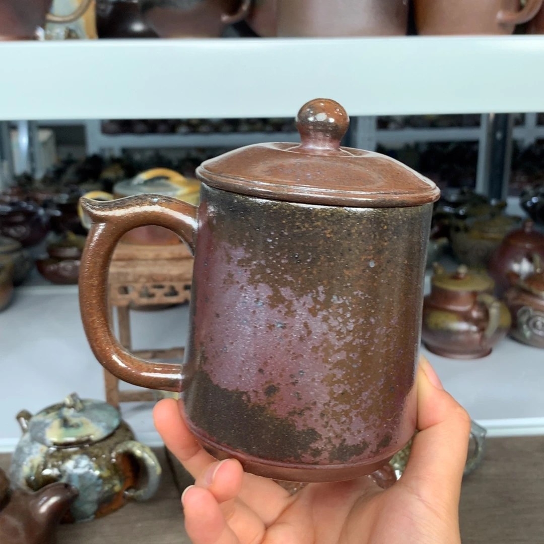 茶壶紫砂纯自然柴烧