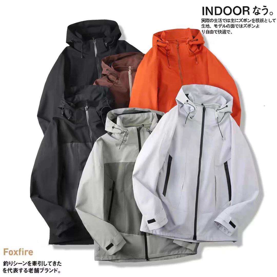 户外登山秋冬季三合一可拆卸连帽防水男士冲锋夹克外套