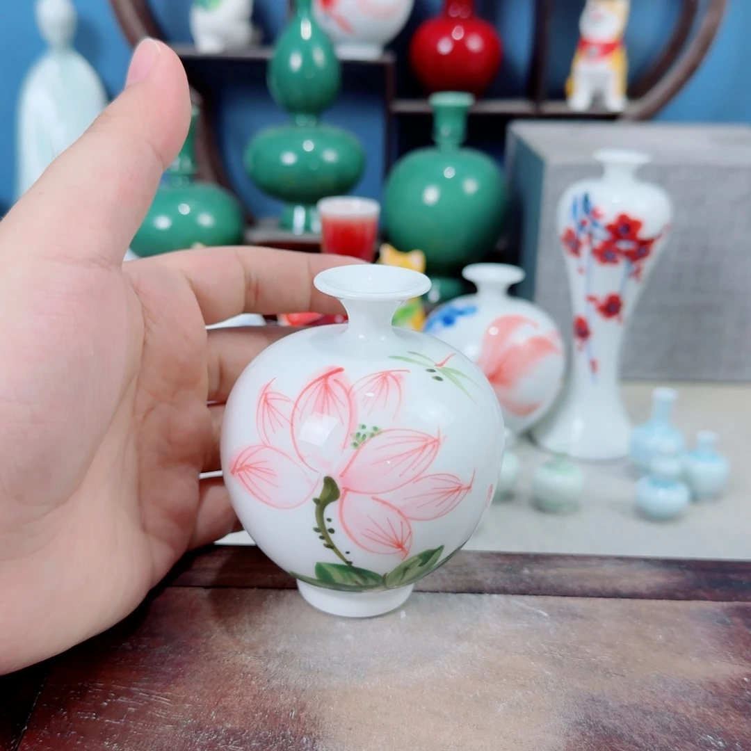 陶瓷手工小花器摆件