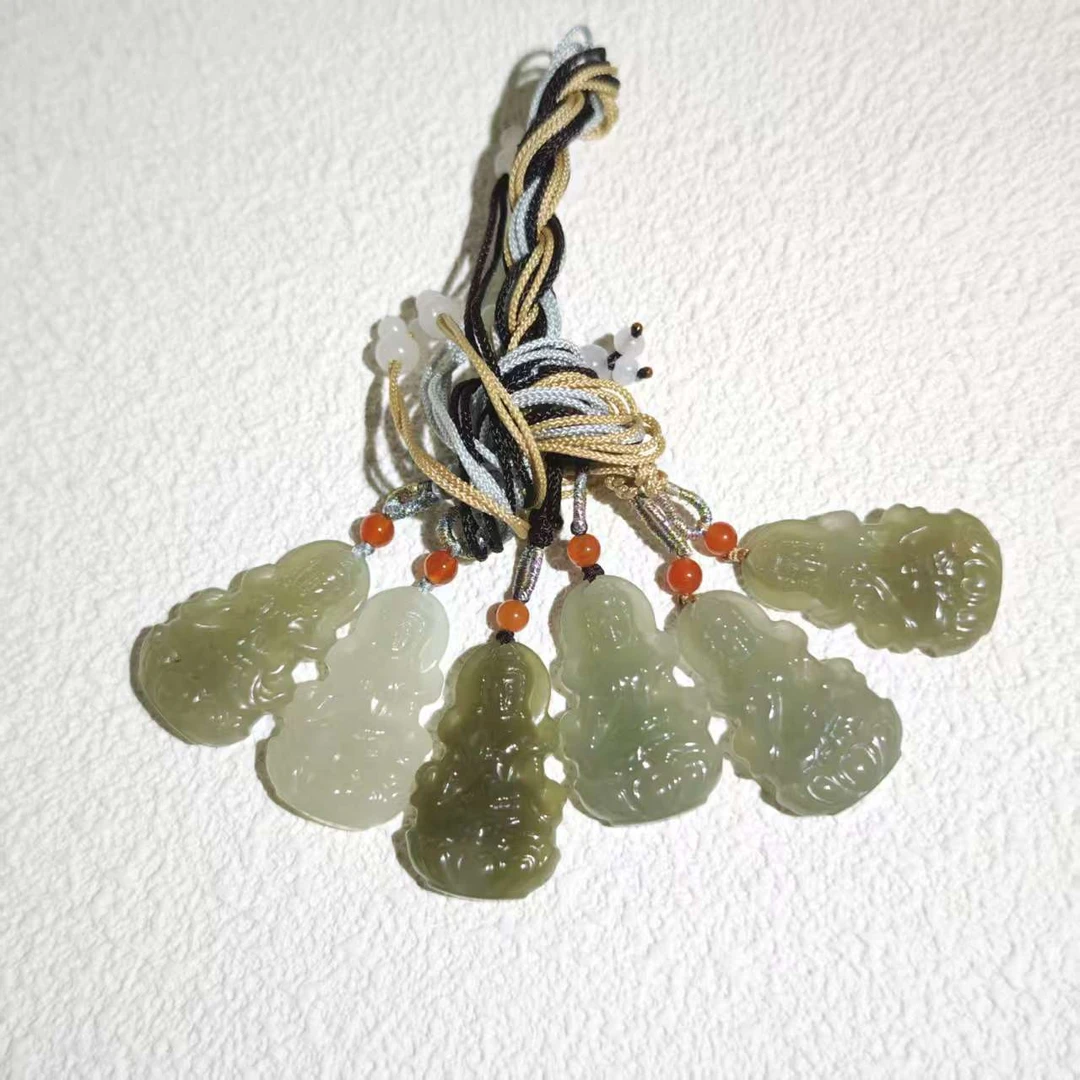 和田玉 冰胶小观音吊坠 多样性发货拍一发一 H532