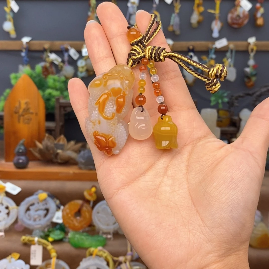 玛瑙/玉髓车挂未镶嵌66666666