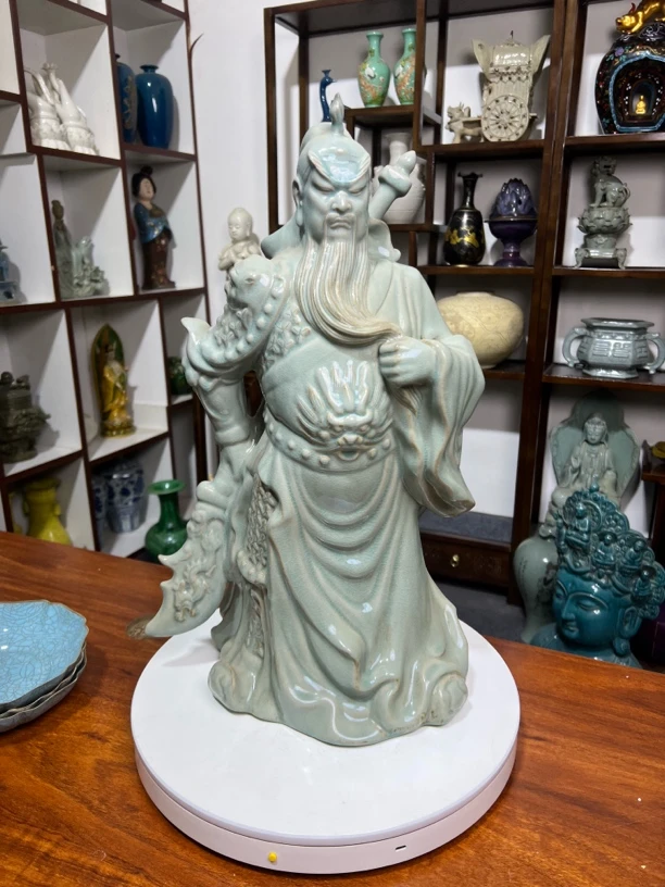 汝窑天青釉摆件