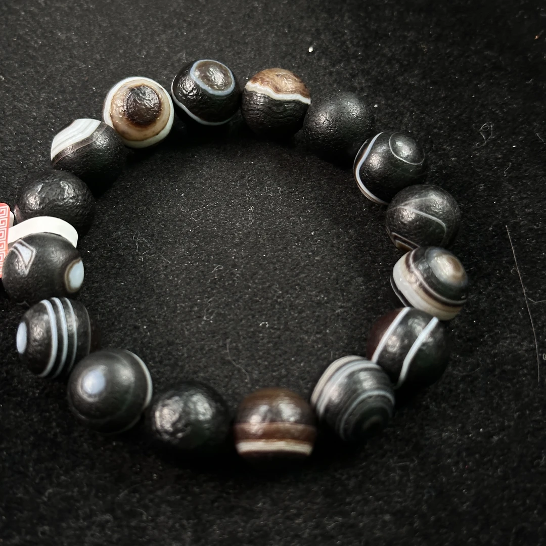 DZ7850【新年福利】  缠丝玛瑙 圆珠 手串-HD