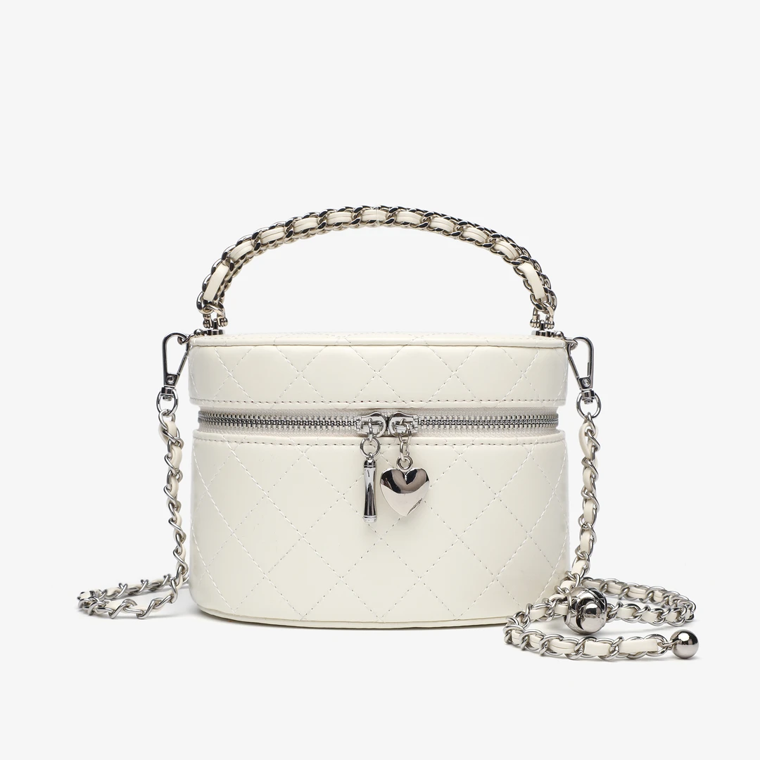 COVERAL KLORS卡尔蔻斯韩系百搭菱格链条盒子包小香风通勤单肩包