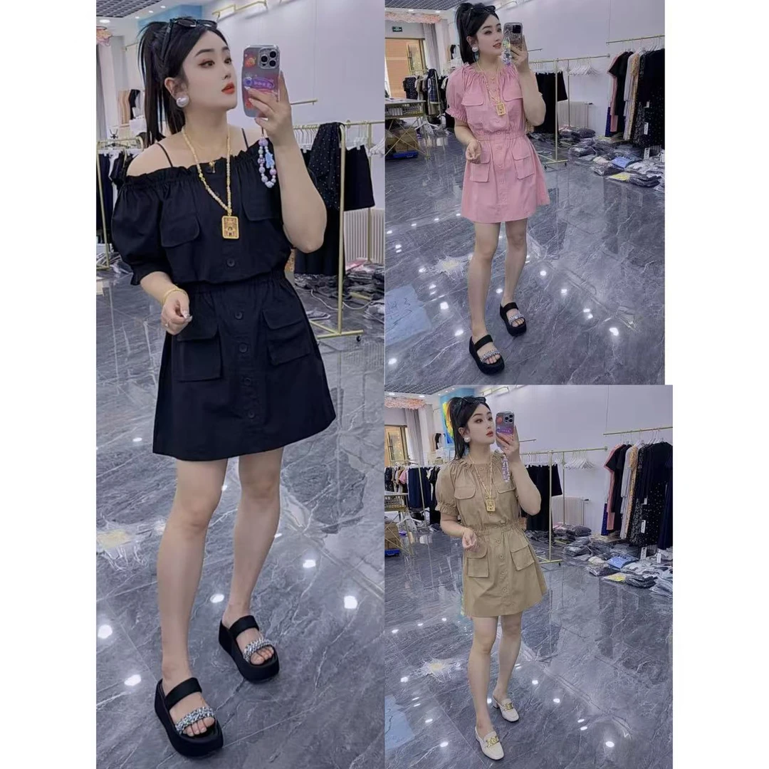 2025夏季新款【黛韵幽芳】时尚休闲洋气淑女连衣裙9173