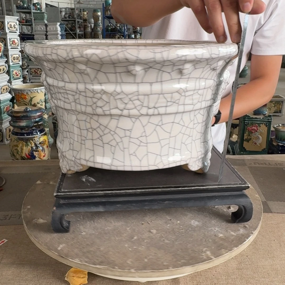 一风堂石湾花盆 内口29*17