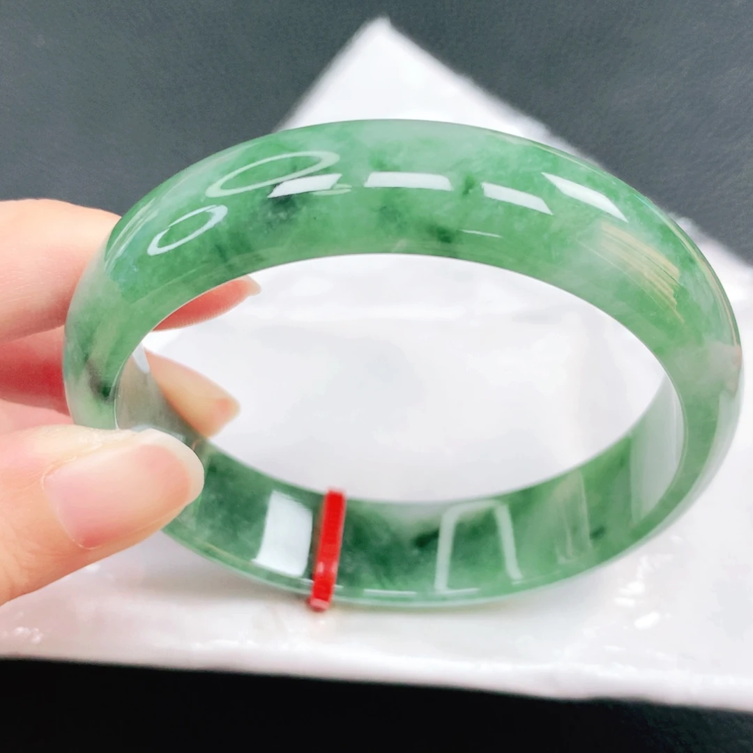 翡翠未镶嵌手镯59圈