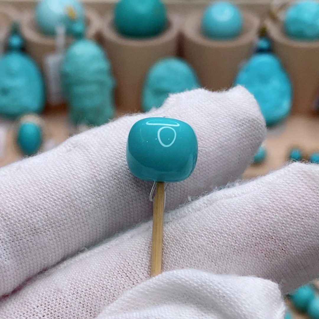 绿松石未镶嵌珠宝奇石11.3mm