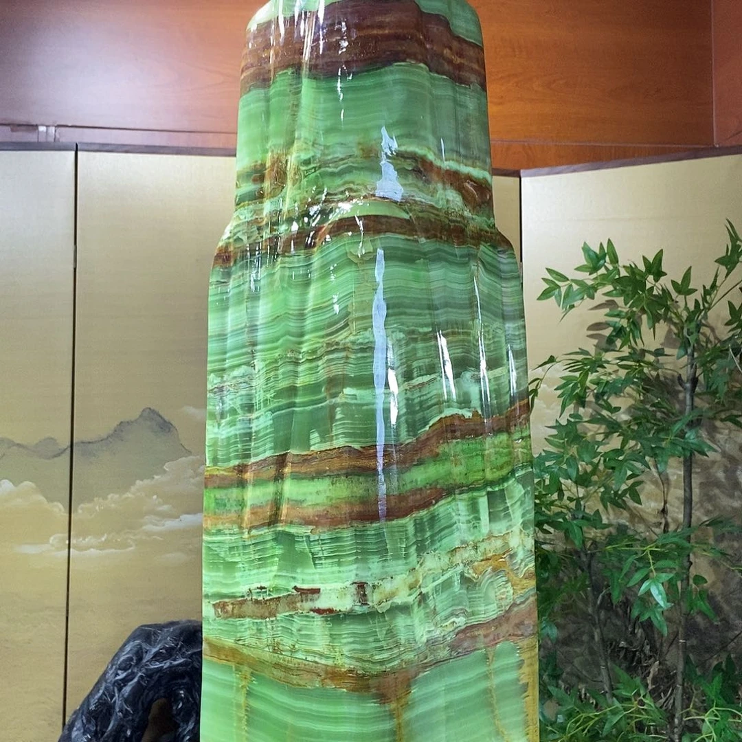 石材山水画作品摆件