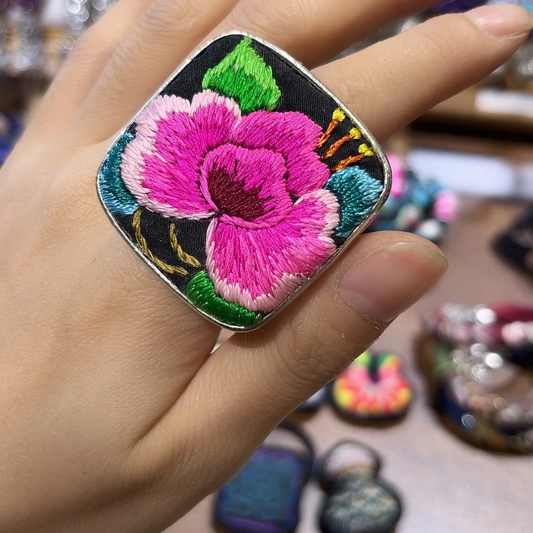 织绣手工手工戒指