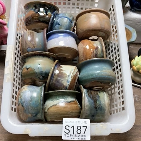 紫砂花盆187瑕疵品口径5厘米，你