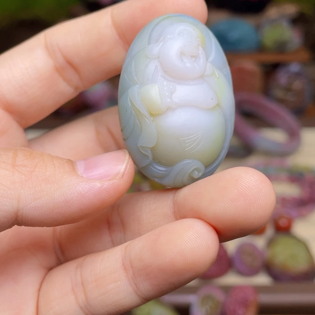 玛瑙/玉髓未镶嵌珠宝半成品盐源玛瑙佛公