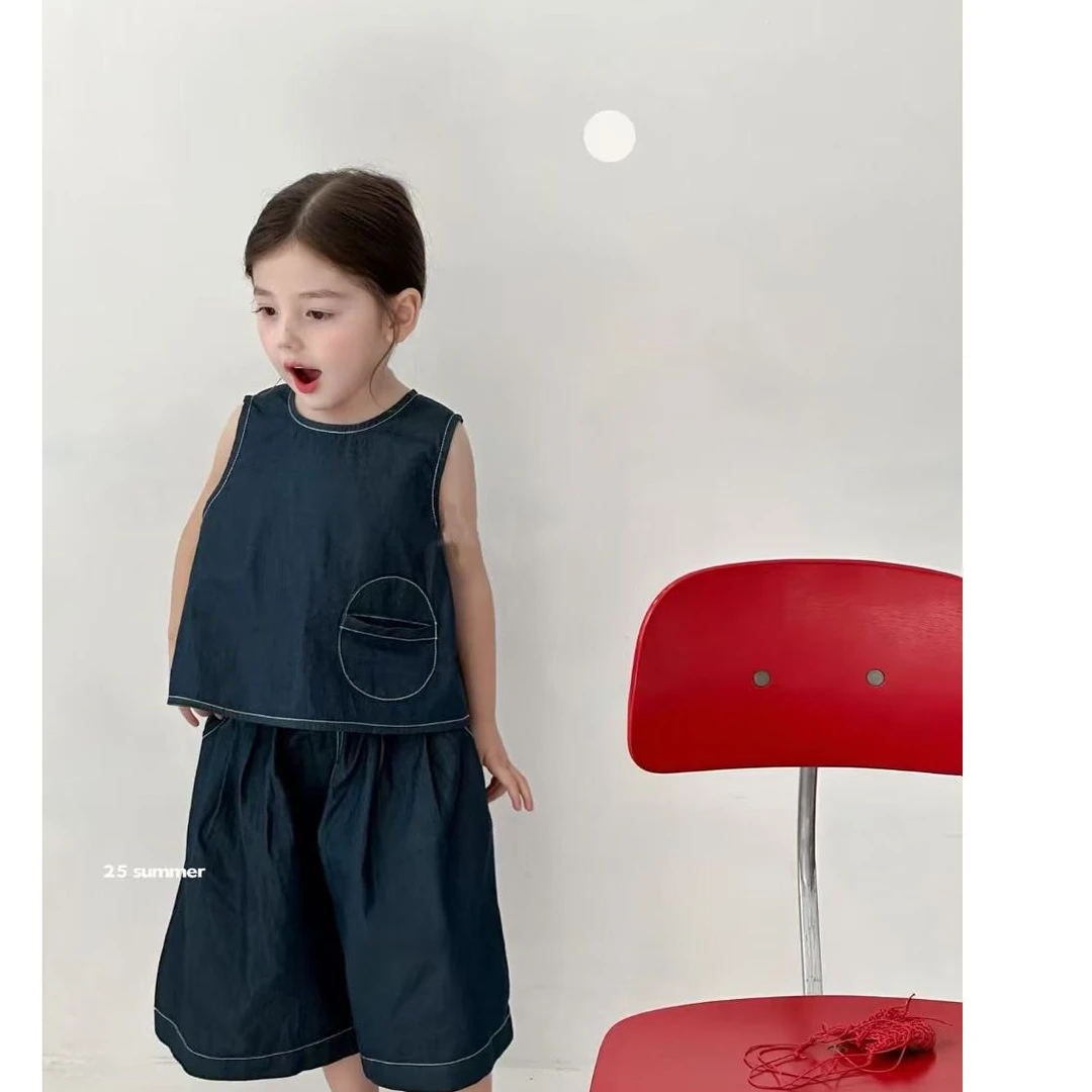 XZM·25夏~牛仔两件套1610（汉服）八分裤