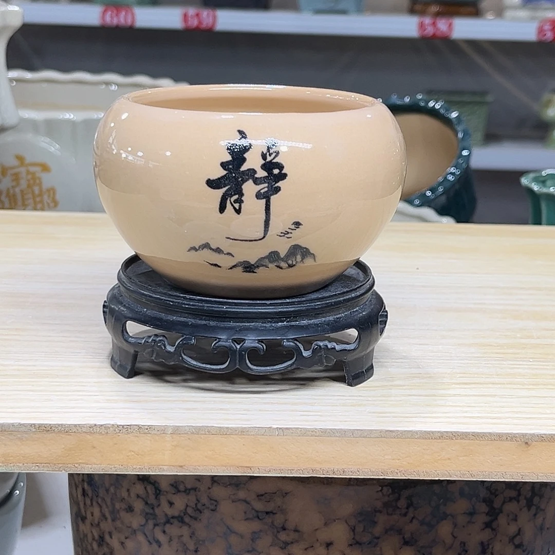 陶瓷绿植多肉微瑕花盆口径8*7