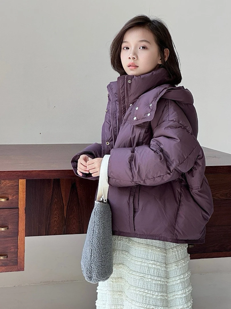 【2025新品】休闲时尚儿童连帽宽松加厚韩版亲子羽绒棉