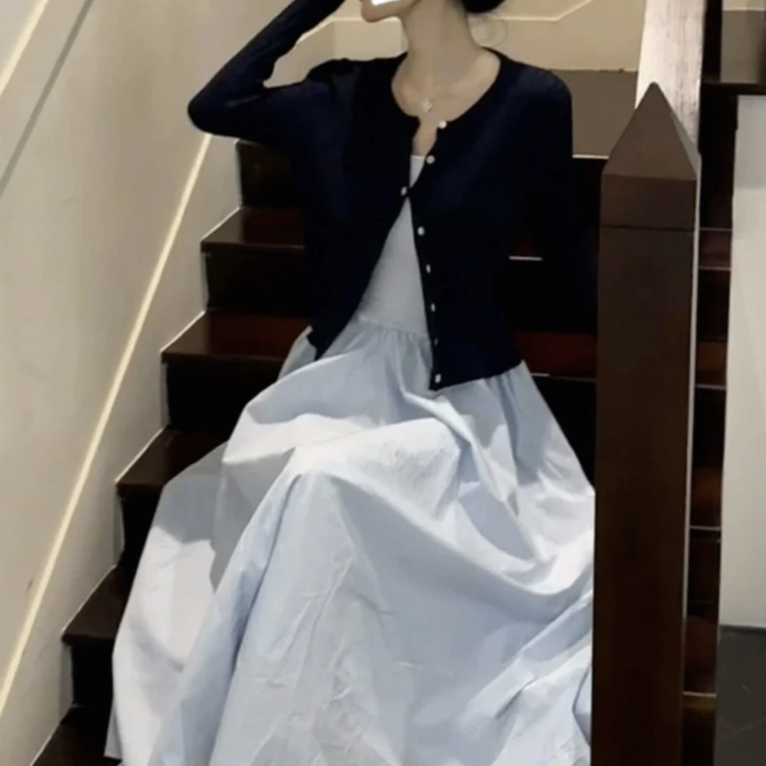 【茄子专属】子女开春季2025新款小个子韩系高级感穿搭一整套装