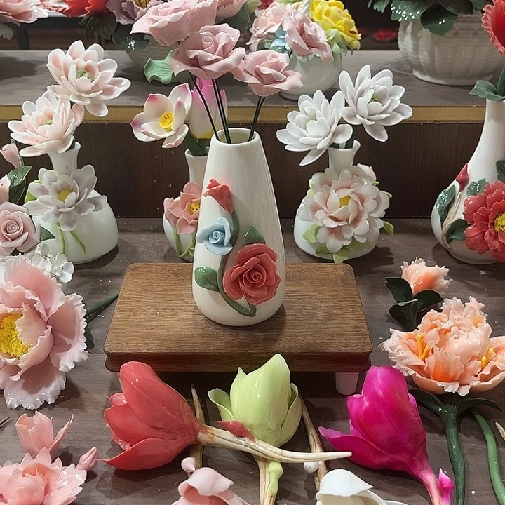 瓷片陶瓷工艺品摆件