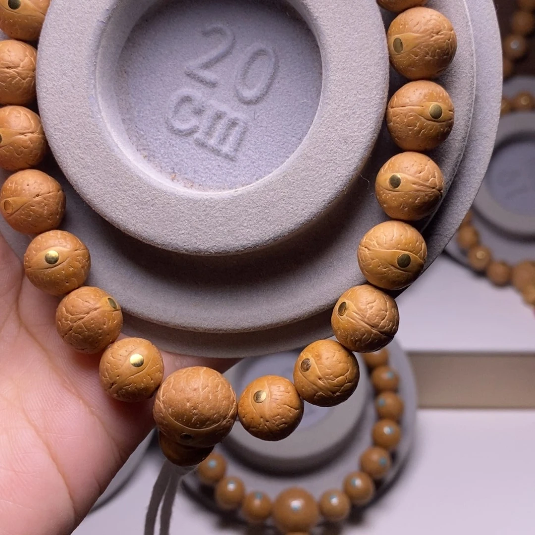 手串凤眼菩提12铜钉手串