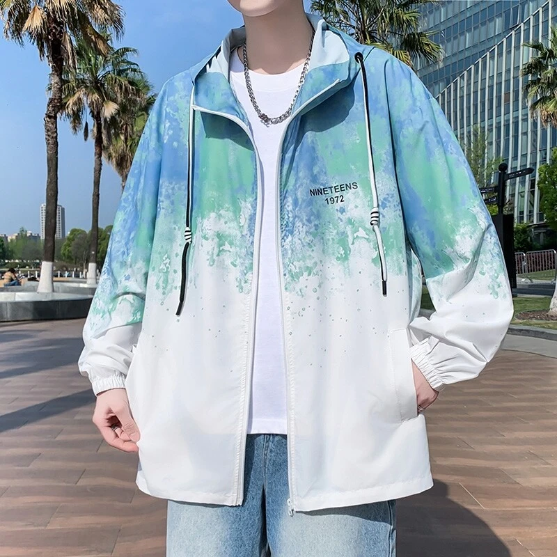 青少年防晒衣男初中生高中学生夏季薄款外套男款防紫外线防晒服潮