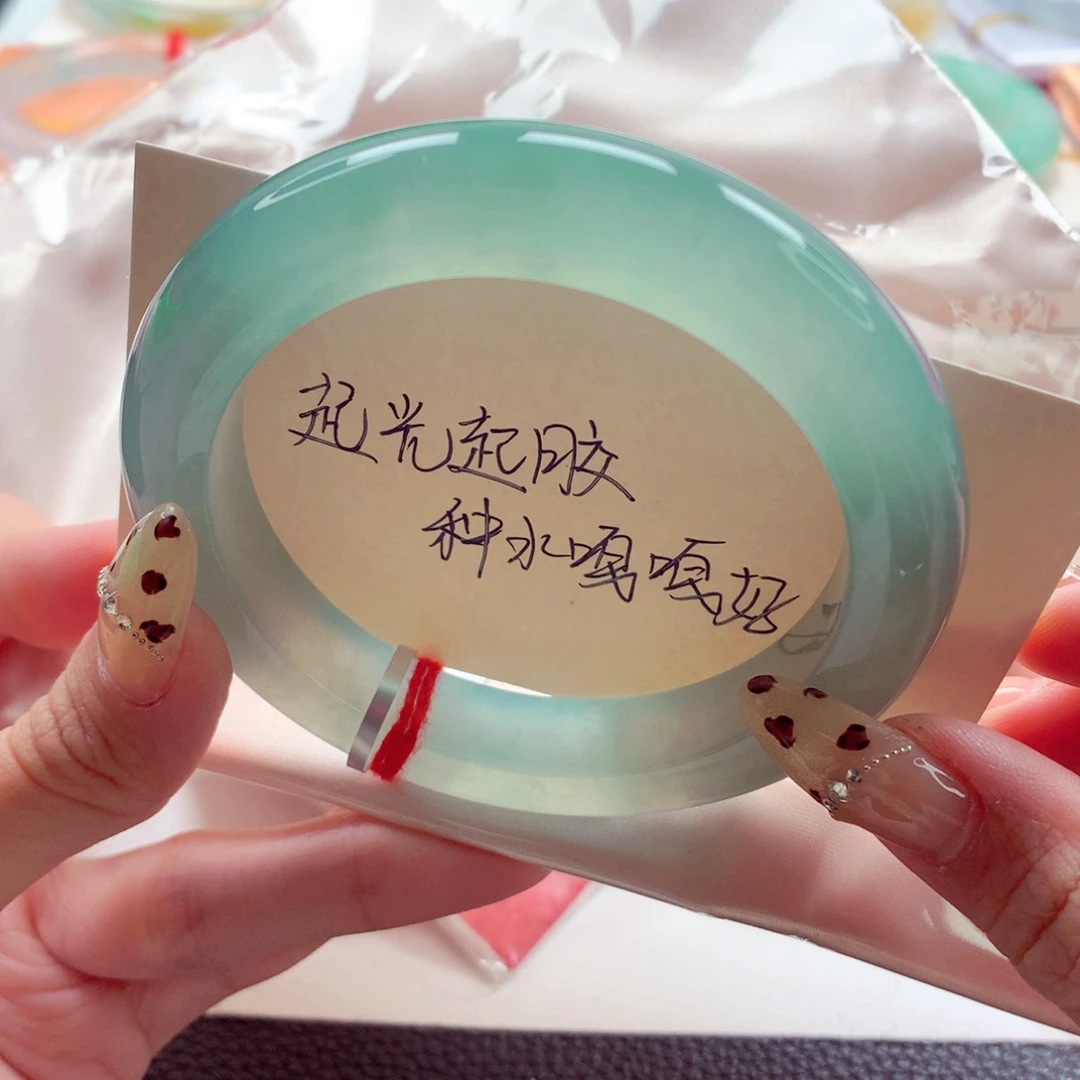 金***丰翡翠未镶嵌手镯58.2 冰晴至纯至净水润细腻 灵