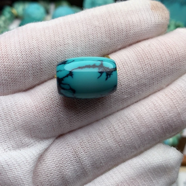 绿松石未镶嵌珠宝奇石12.7mm