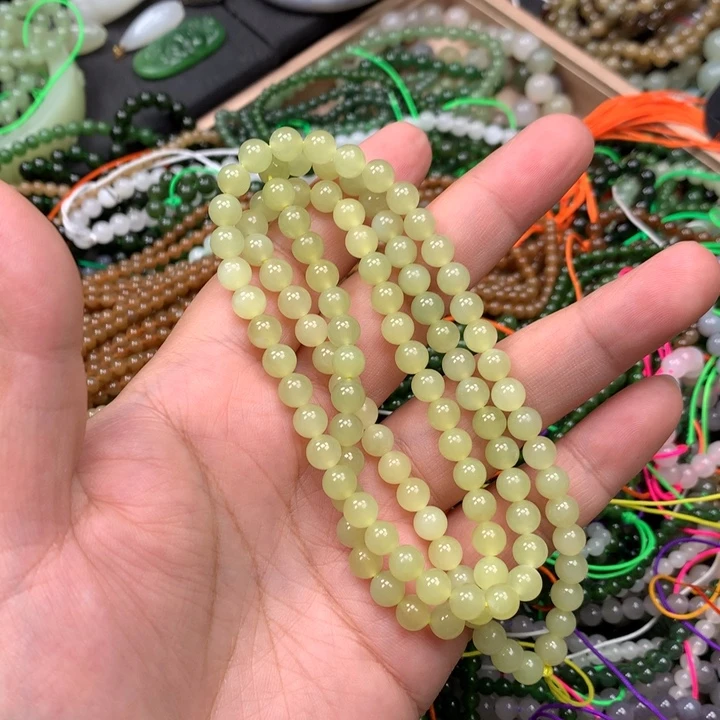 和田玉未镶嵌手链15