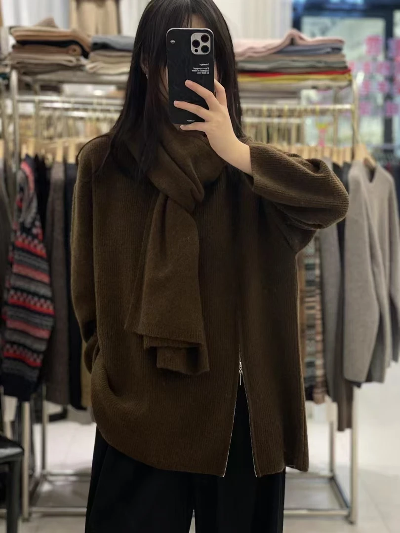 朱姐家毛针织衫长袖厚款上衣冬季简约保暖韩版网红款