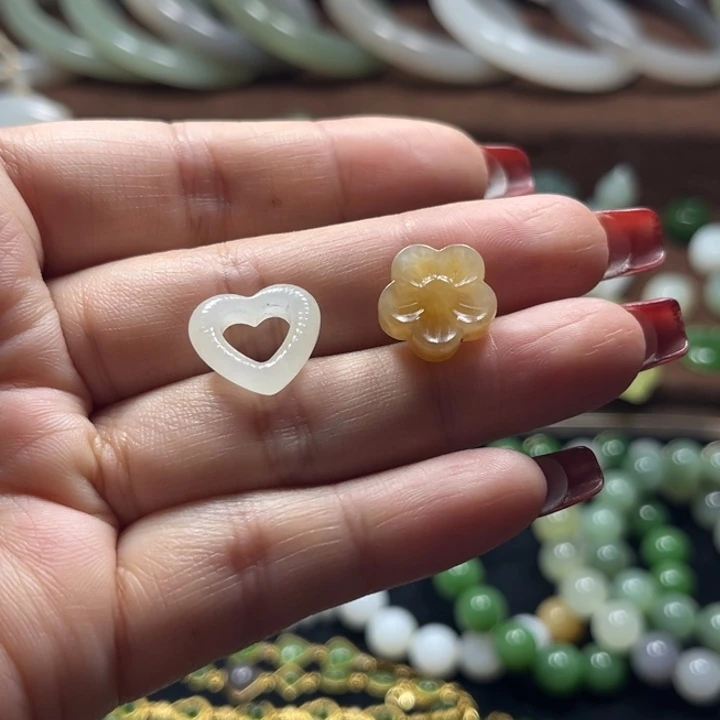 银S925镶嵌手链和田玉柠***@