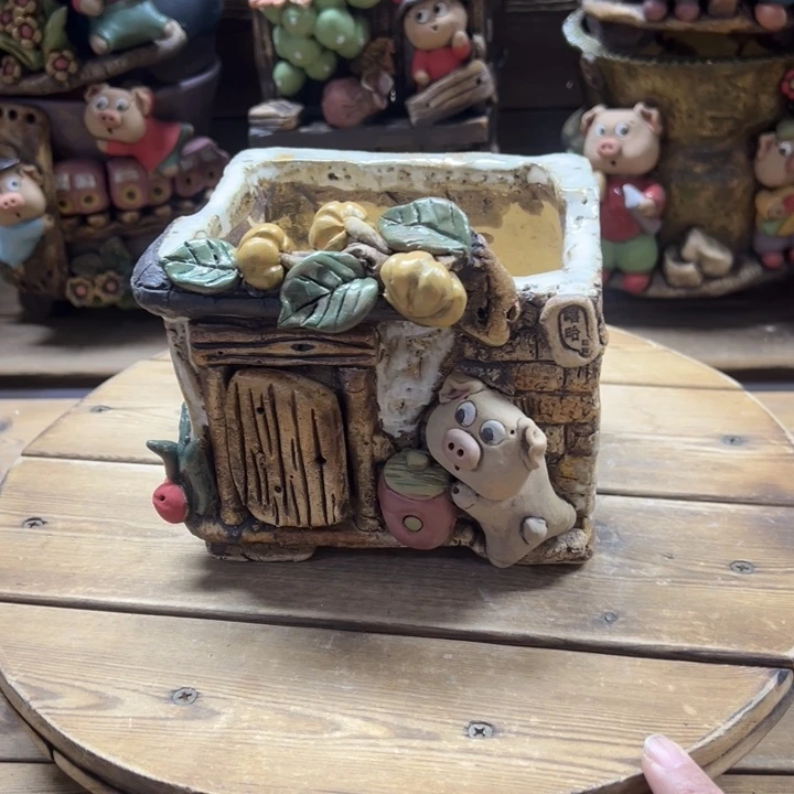 嘻哈多肉花盆百搭