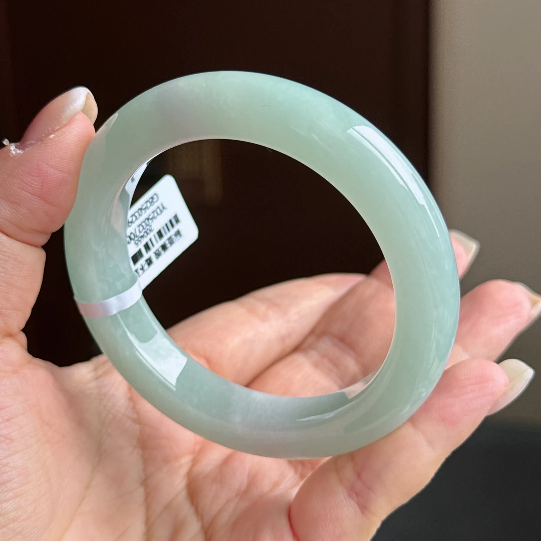 满绿果绿正圈厚装翡翠手镯54圈口2503245CC