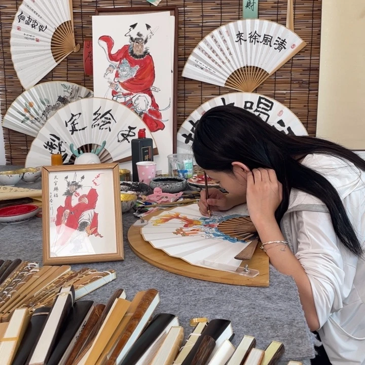 书法A***A李老师油竹10寸