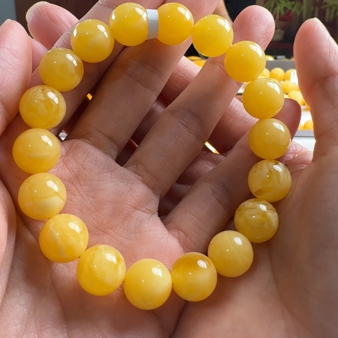 蜜蜡毛衣链未镶嵌