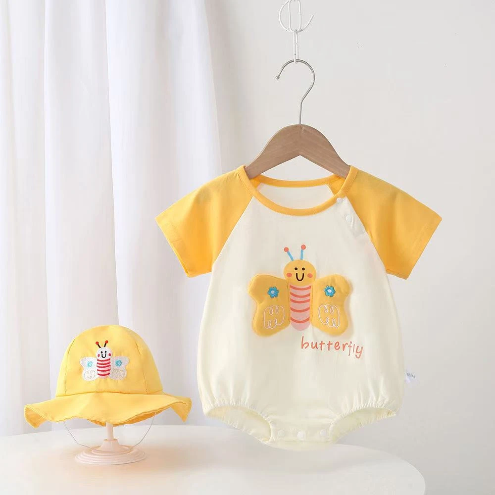 2025新款夏装婴儿服小月龄宝宝可爱卡通包屁衣婴幼儿夏薄款连体衣