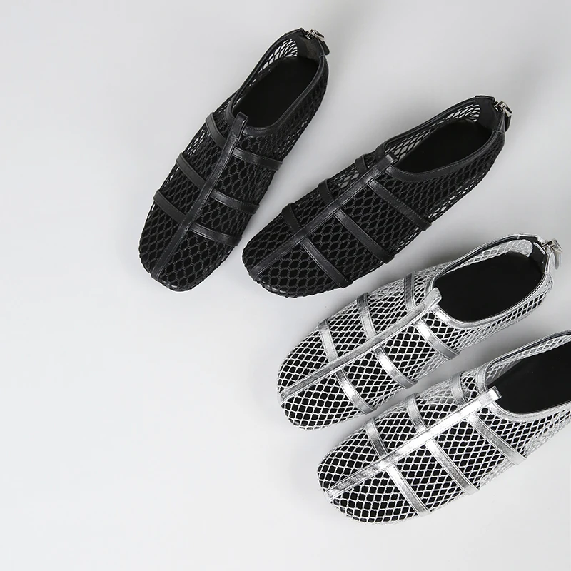 Sheriley77小众百搭手工编织单鞋镂空内增高凉鞋女夏季透气女鞋