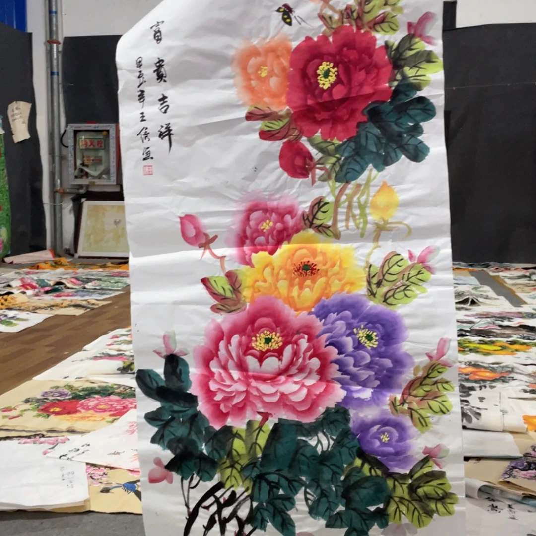 国画国画作品画心一张