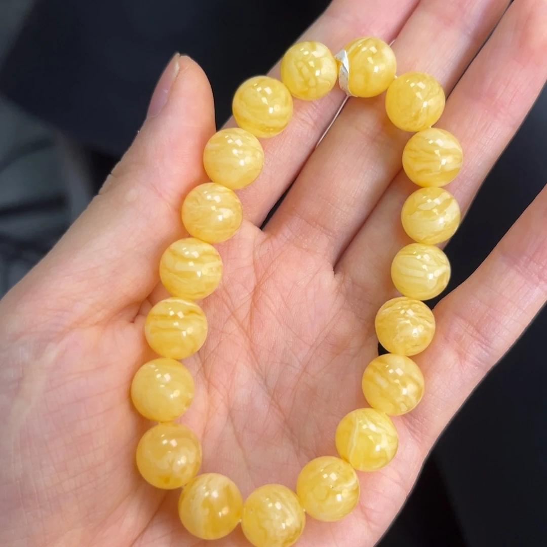 裸石琥珀未镶嵌10+满蜡白花虎皮