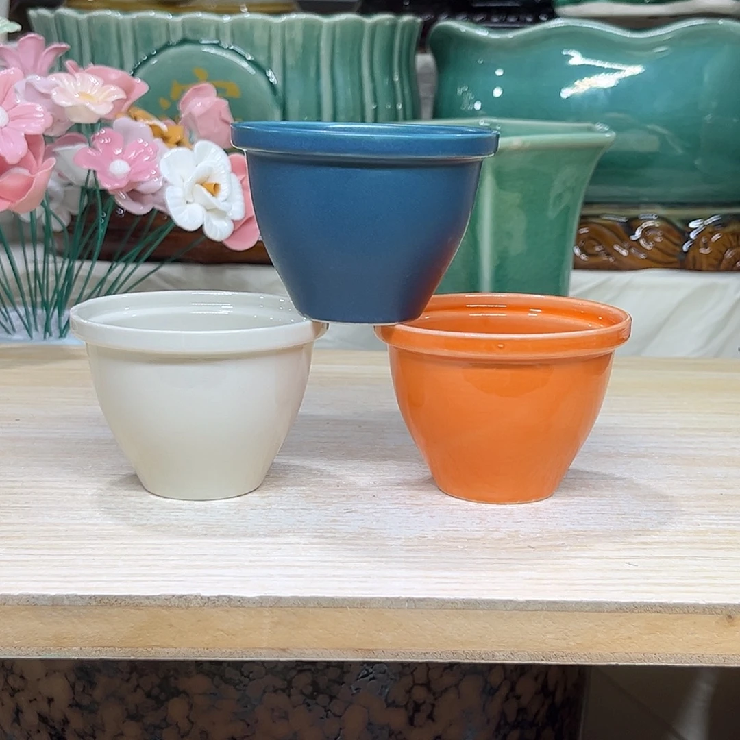 陶瓷绿植多肉微瑕花盆口径7.5*5.5