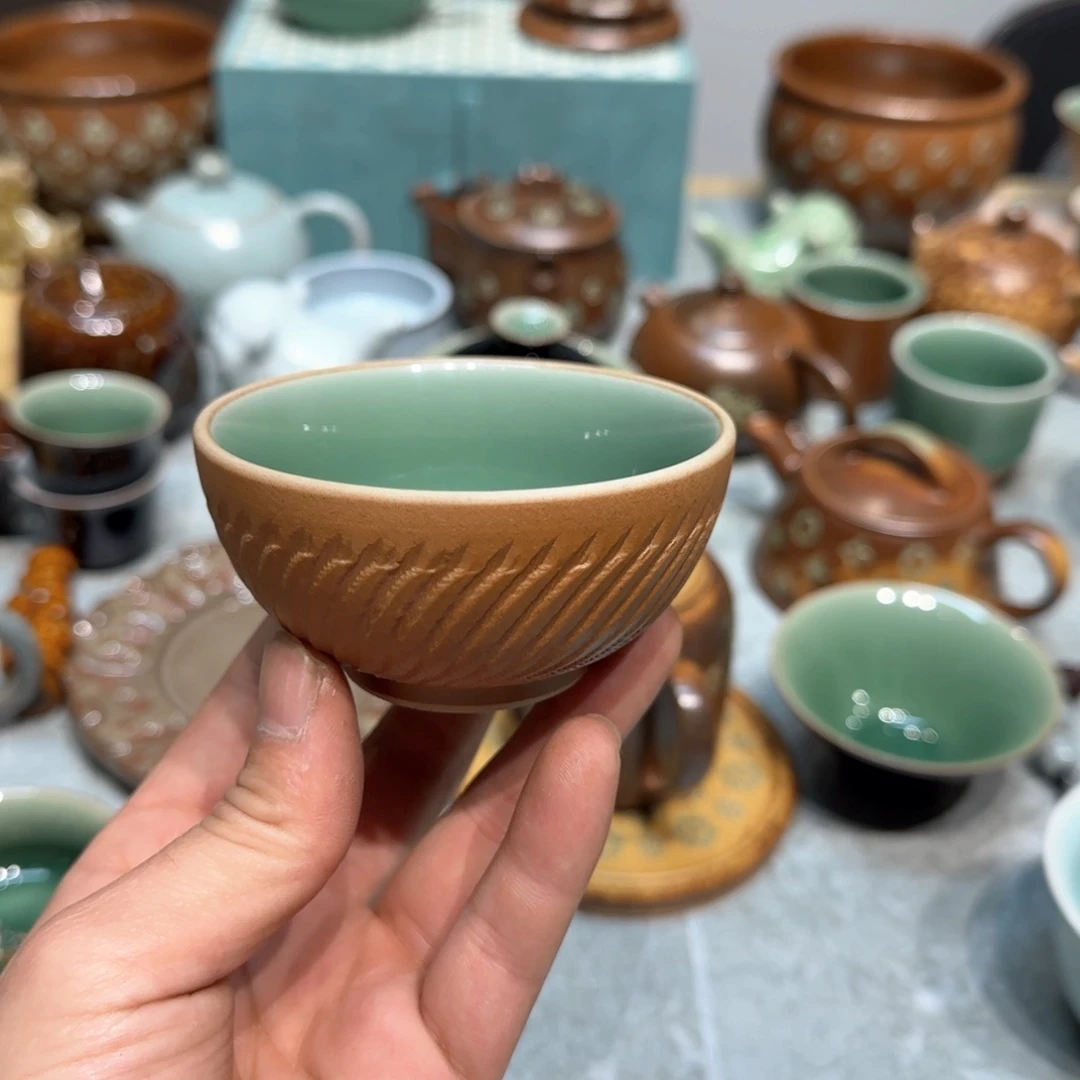 小金茶具青瓷茶器