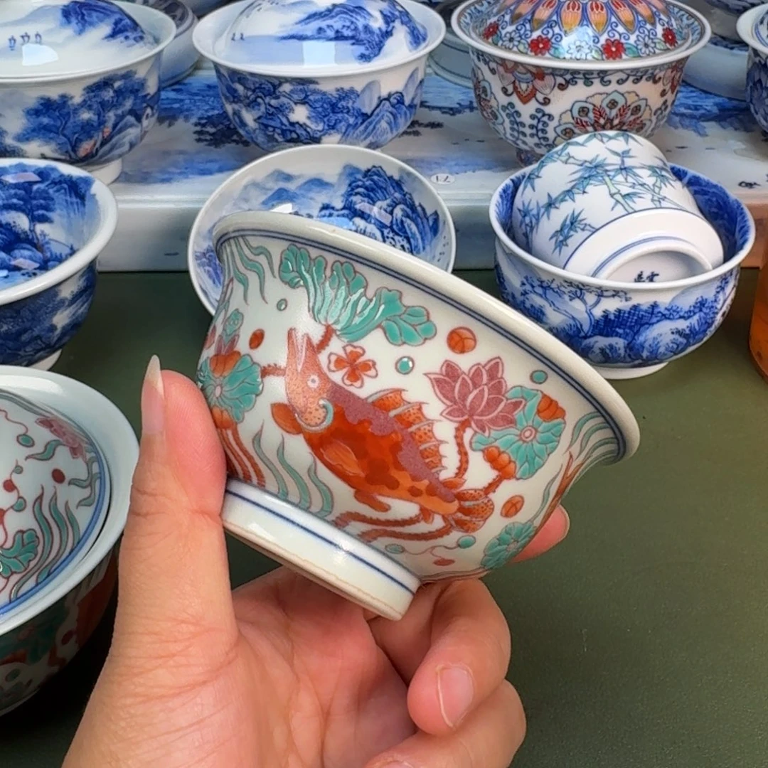 景德镇纯手绘茶具圆圆252