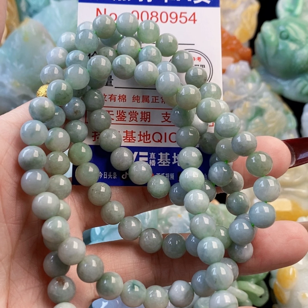 期***。翡翠9K金镶嵌吊坠(不含链)