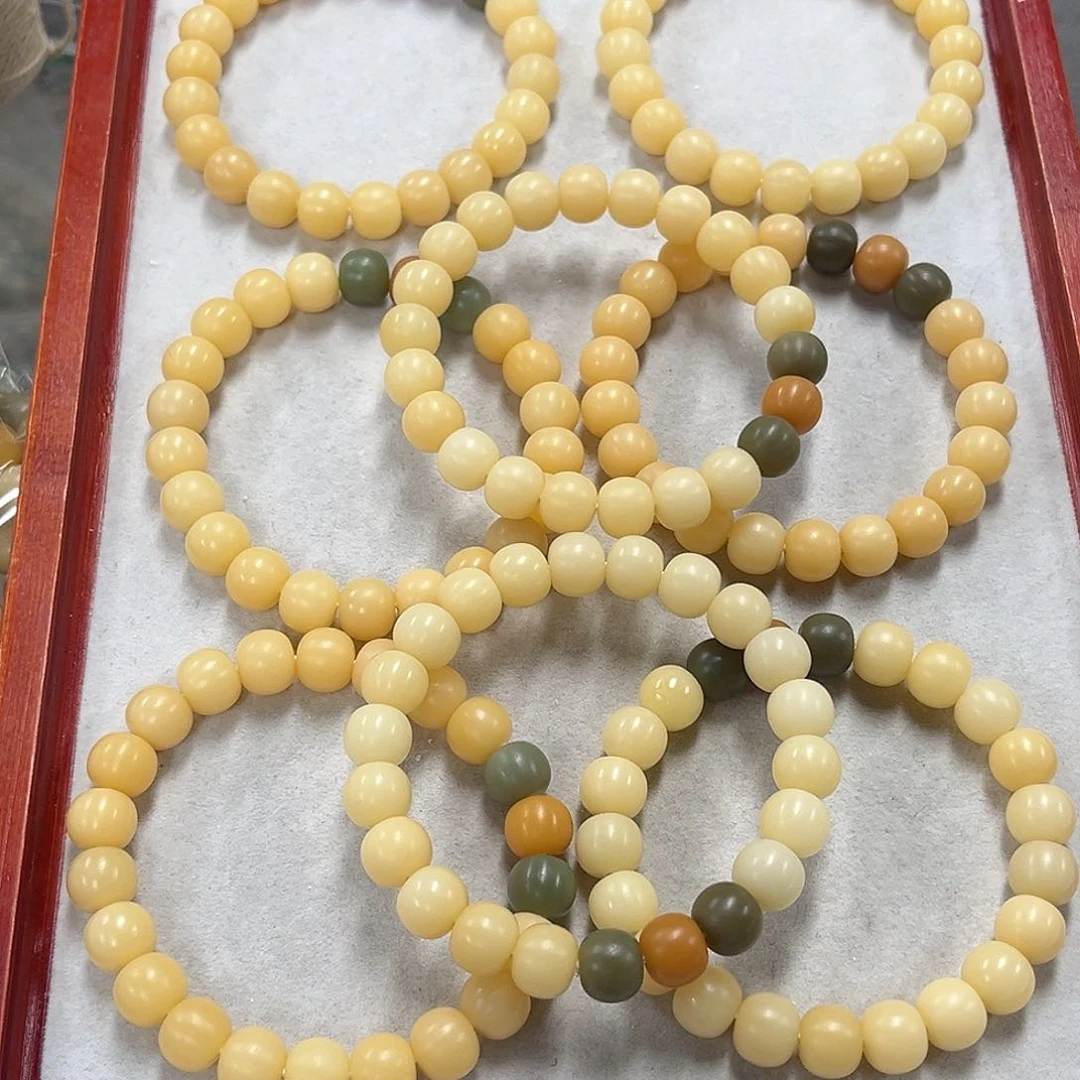 菩提根/象牙果手串A570卡12干磨天然