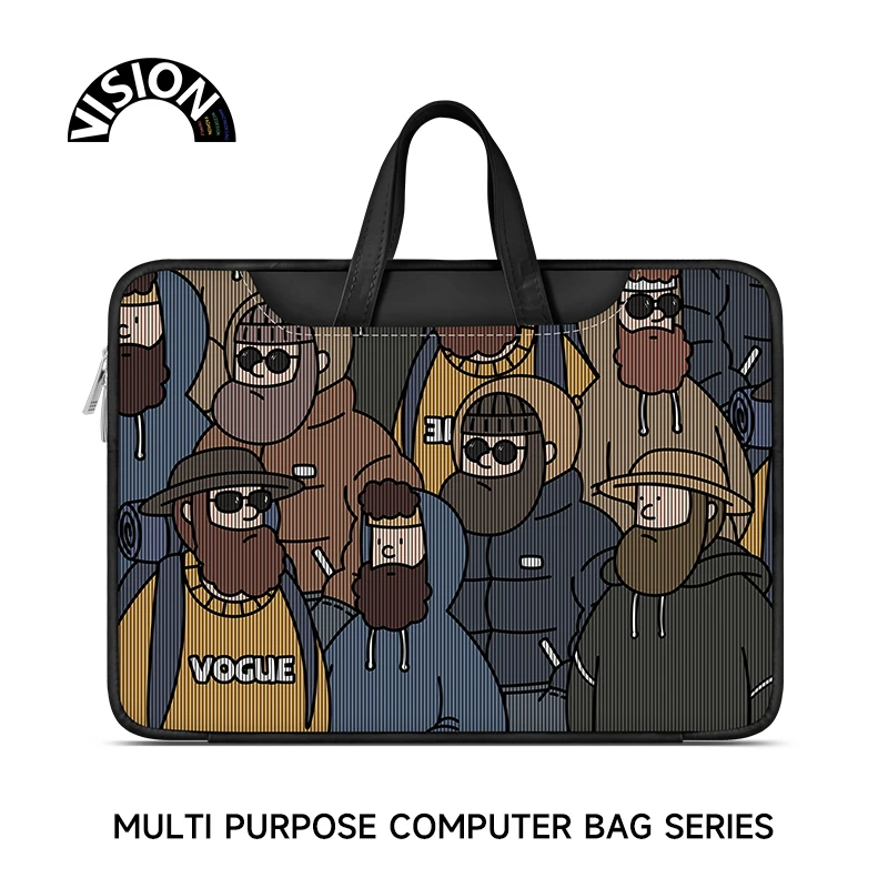 唯鑫V-SION欧美人物笔记本电脑包手提重磅包推荐男女生平板收纳包