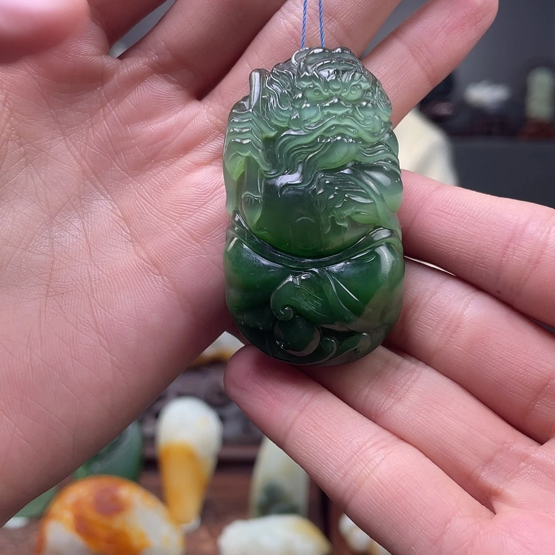 风***絮和田玉未镶嵌挂件