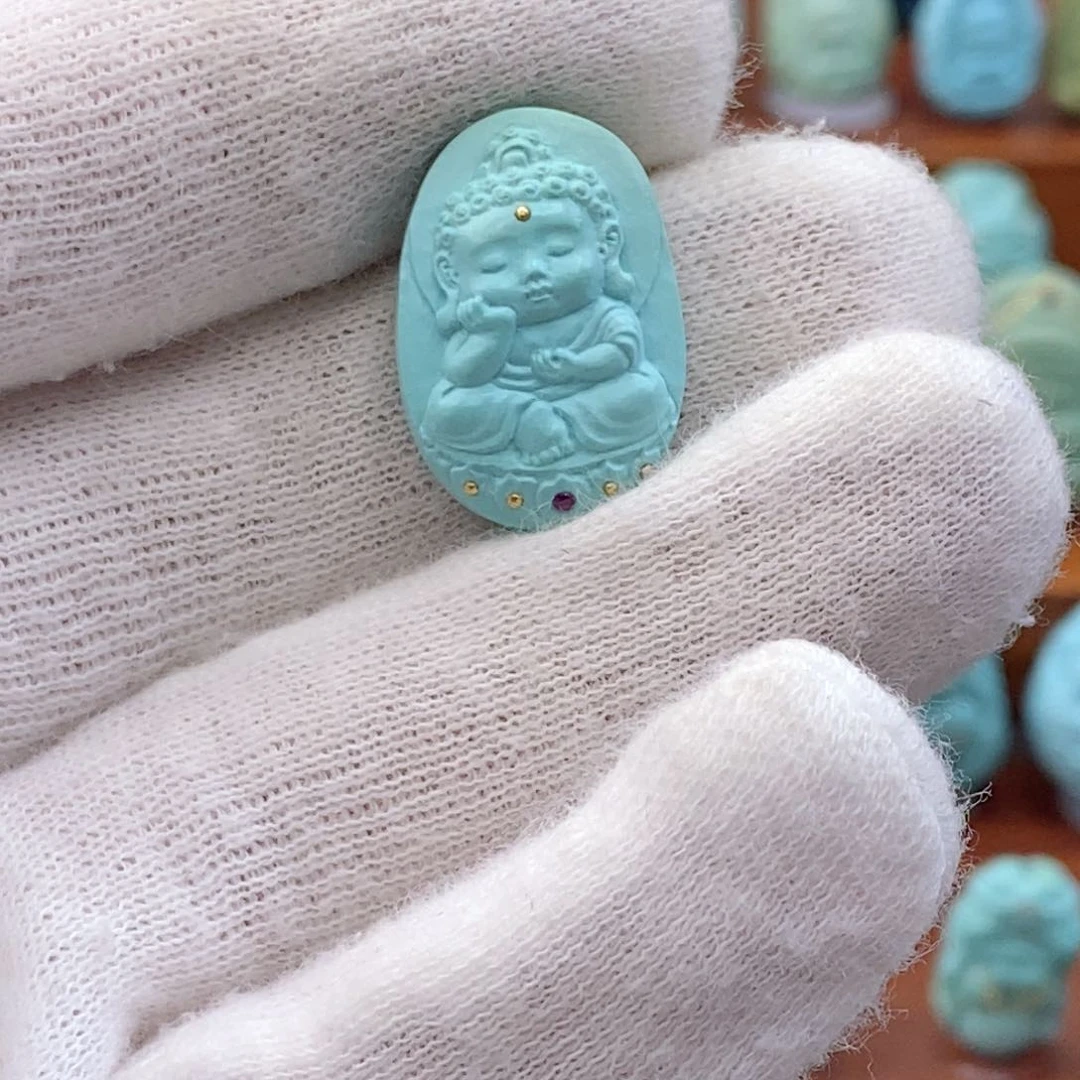 未镶嵌绿松石珠宝奇石