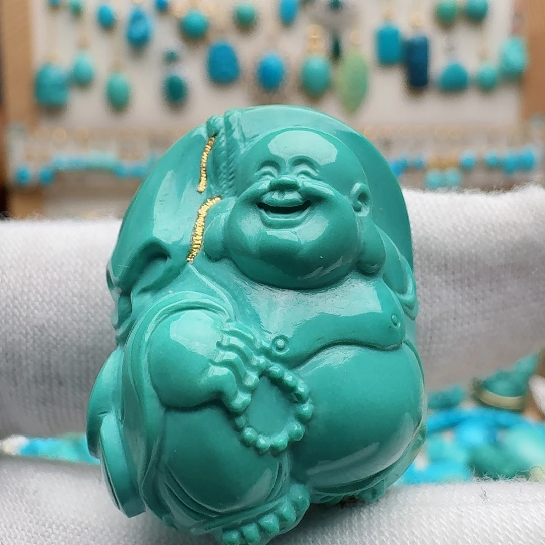 绿松石未镶嵌颈饰