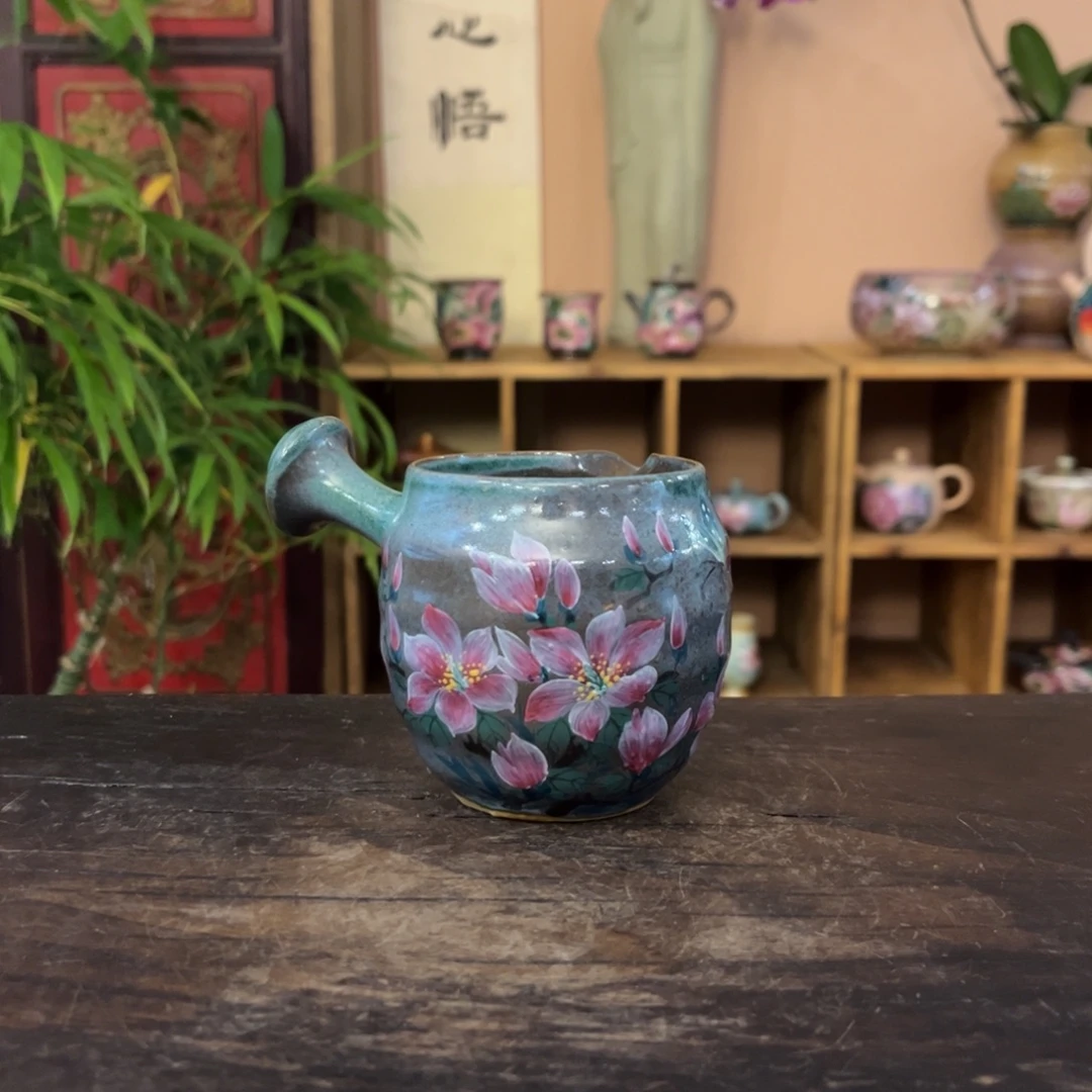 柴烧纯手工手绘陶瓷