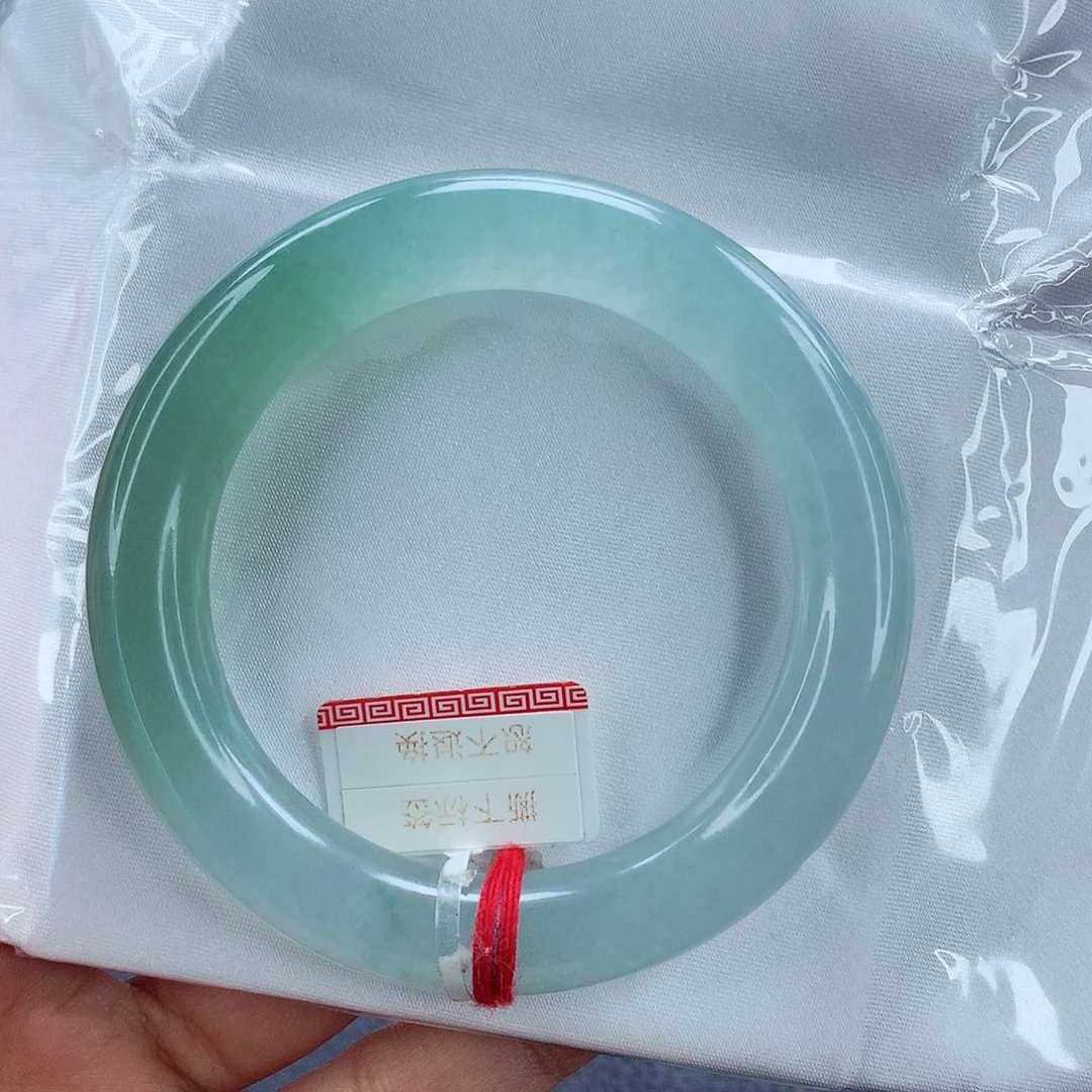 未镶嵌手镯翡翠53 半山水