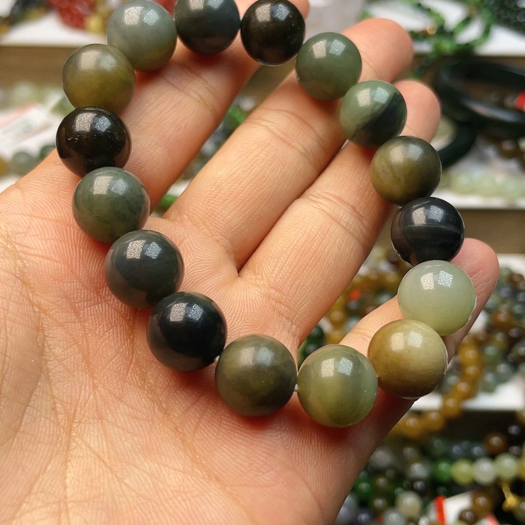 和田玉手串卡12未镶嵌