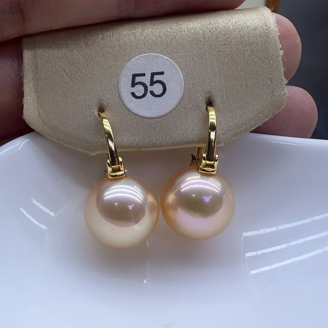 淡水珍珠耳饰银S925镶嵌
