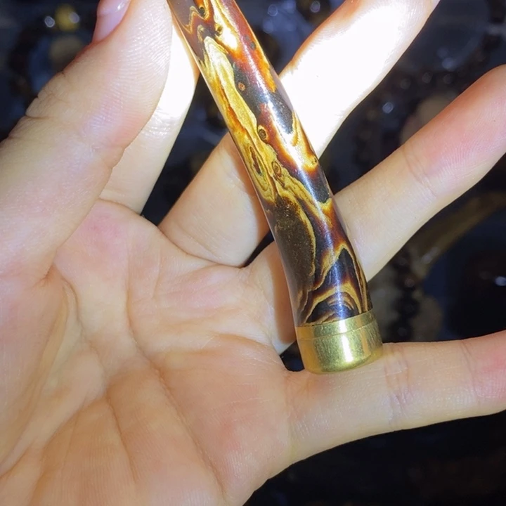 陶瓷血柳精品高货对眼烟嘴